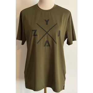 Men's ZYIA ACTIVE Olive Green Short Sleeve Tee S